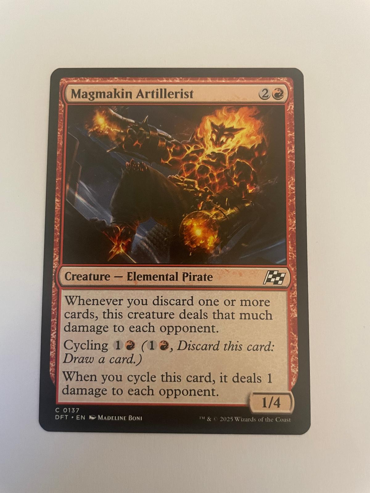 Magmakin Artillerist 137 Aetherdrift DFT NM