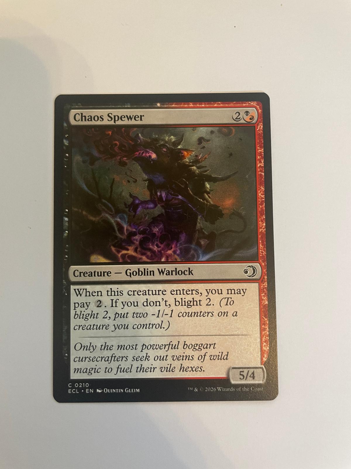 Chaos Spewer 210 Lorwyn Eclipsed ECL NM