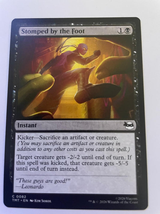 Stomped by the Foot 0082 Teenage Mutant Ninja Turtles Magic: The Gathering NM