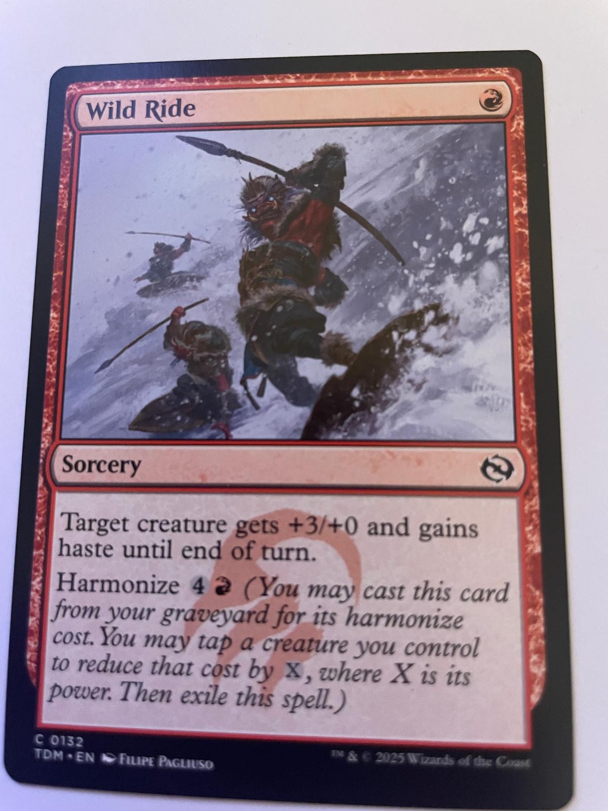 Wild Ride 132 Common Tarkir: Dragonstorm Magic: The Gathering Near Mint