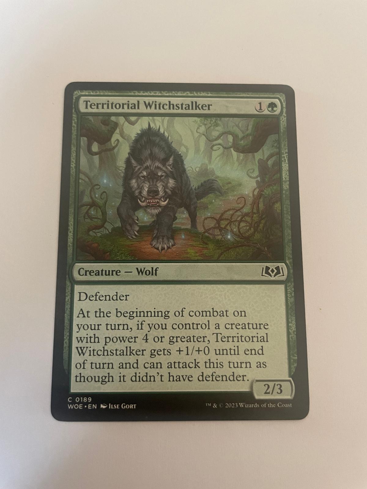 Territorial Witchstalker 189 Wilds of Eldraine WOE NM