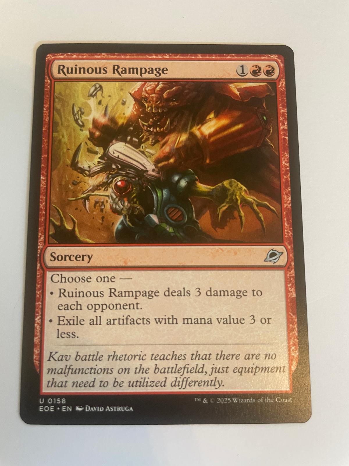 Ruinous Rampage 158 Edge of Eternities NM