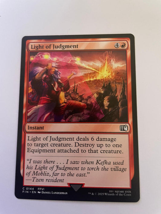 Light of Judgment 144 Common FINAL FANTASY Magic: The Gathering Near Mint