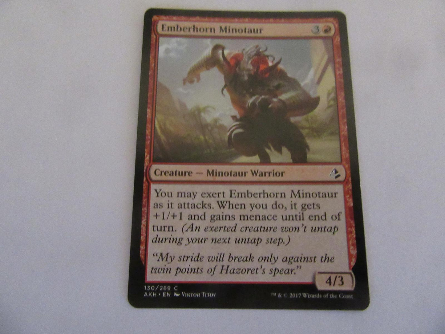 Emberhorn Minotaur 130 Amonkhet NM