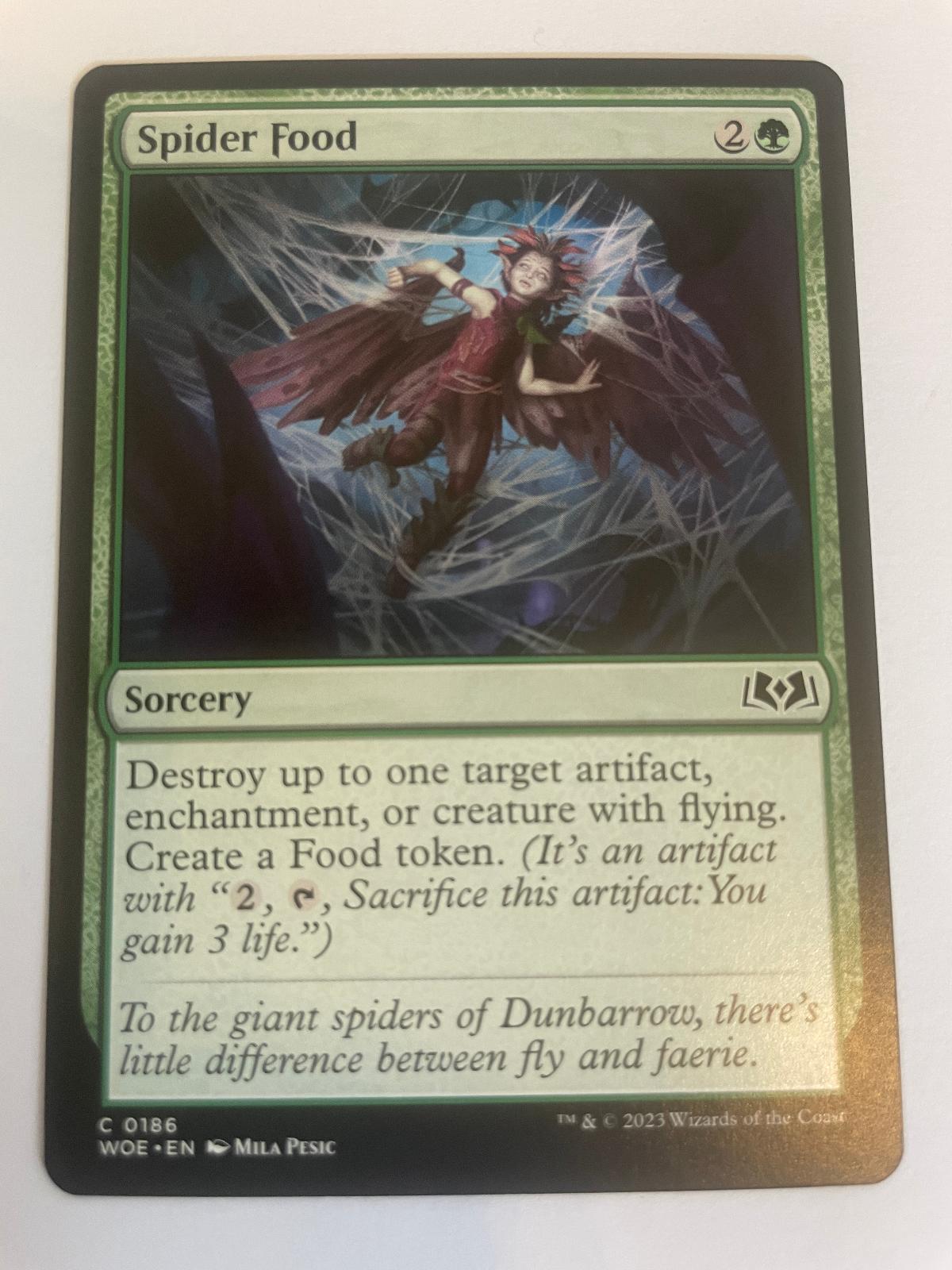 Spider Food 186 Wilds of Eldraine NM