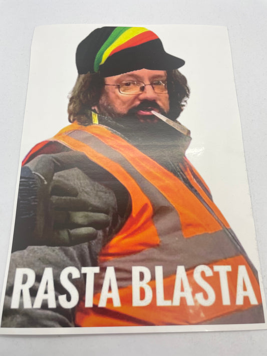 Rasta Blasta A4 stickers